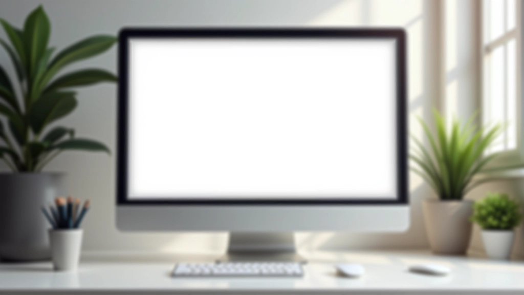 Minimalist landing page hero section with clear headline, subheading, and primary call-to-action button positioned above the fold on desktop view