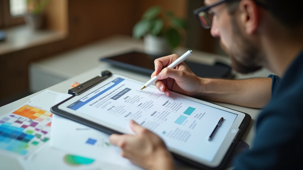 Landing page design and strategy planning process