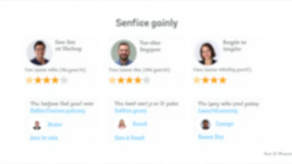 Landing page section showing customer testimonials and social proof placement