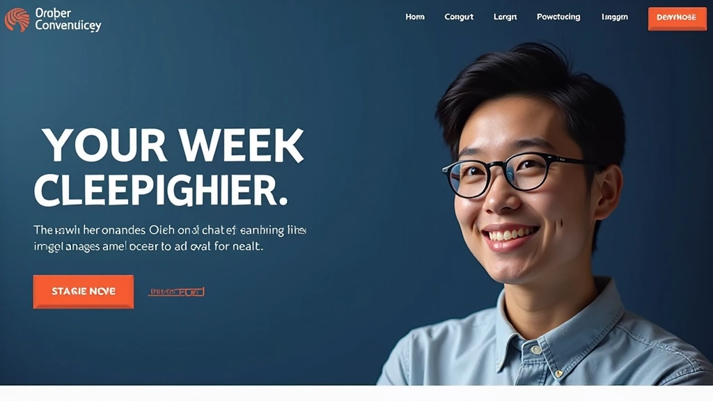 Hero section design with value proposition and clear messaging